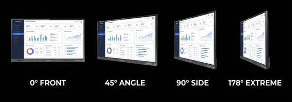 زاوية رؤية واسعة لشاشة OX USA